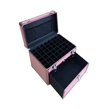 Load image into Gallery viewer, Professional Portable Aluminum Nail Storage Organizer - Pink
