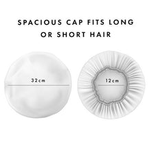 Load image into Gallery viewer, Dewy - Shower Cap - Bath Hat - Double Lined, Large - Pink Cat Cartoon
