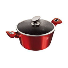 Load image into Gallery viewer, Berlinger Haus 24cm Marble Coating Casserole with Lid - Burgundy Metallic Line
