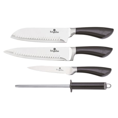 Berlinger Haus 4-Piece Stainless Steel Knife Set - Carbon Pro Buy Online in Zimbabwe thedailysale.shop