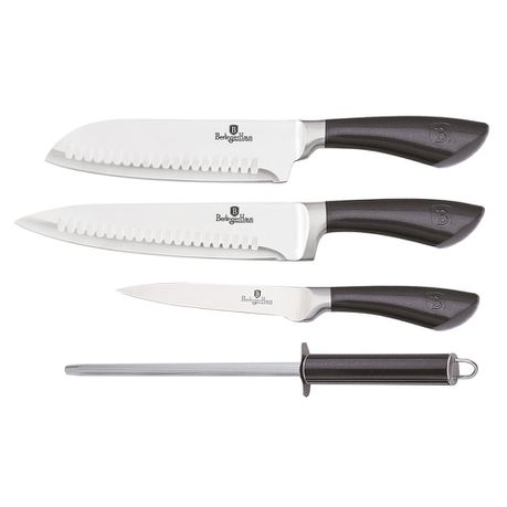 Berlinger Haus 4-Piece Stainless Steel Knife Set - Carbon Pro