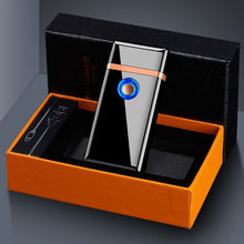 Load image into Gallery viewer, High-quality Windproof Both Gas and Electric USB Lighter in Gift Box
