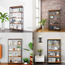 Load image into Gallery viewer, Heartdeco Industrial Style Bookshelf Display Shelves
