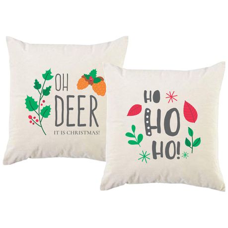 PepperSt - Scatter Cushion Cover Set - Oh Deer, It's Christmas Buy Online in Zimbabwe thedailysale.shop