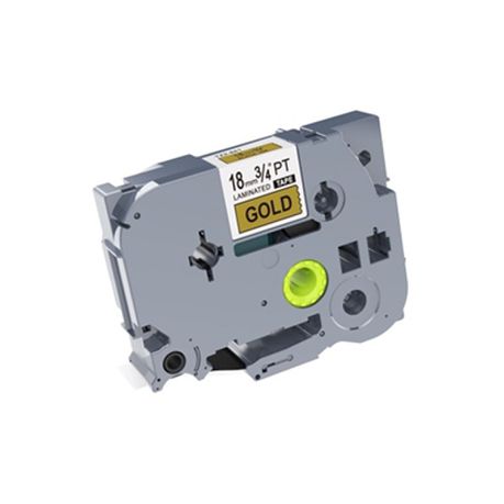 PUTY Compatible Brother TT-TZ841 Black on Gold Label 18mm