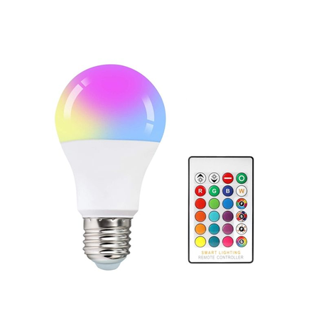 7W RGBW Remote Control E27 LED Colour Changing Light Bulb Buy Online in Zimbabwe thedailysale.shop