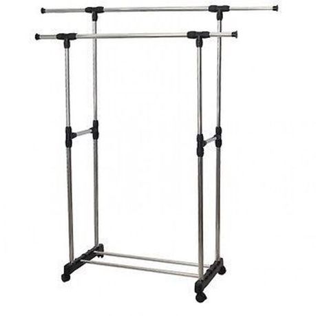 Double Pole Telescopic Clothes Rail