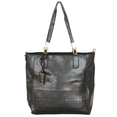 Blackcherry Women's Cut Out Tote - Black Buy Online in Zimbabwe thedailysale.shop