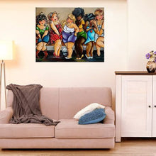 Load image into Gallery viewer, Diamond Painting DIY Kit, Round diamonds, 50x40cm- Dancing Time
