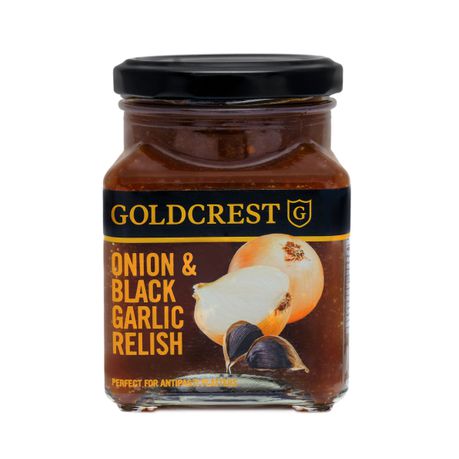 Goldcrest Onion & Black Garlic Relish 230g Buy Online in Zimbabwe thedailysale.shop