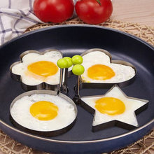 Load image into Gallery viewer, Egg Mould Rings Stainless Steel with Anti-scald Handle 5Pack
