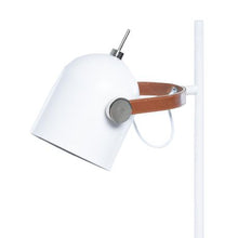 Load image into Gallery viewer, George &amp; Mason - Leather Bound White Floor Lamp
