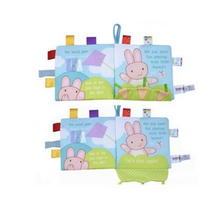 Load image into Gallery viewer, Soft Baby Cloth Book- Playtime with little bunny
