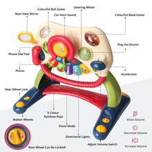 Load image into Gallery viewer, Baby Walker Activity Multifunctional 3-in-1 for Toddlers- 6 to 12 months
