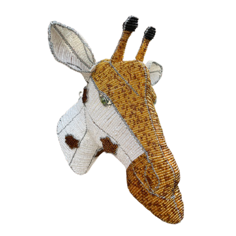 African Bead & Wire Giraffe Head Home Wall Decor Large Buy Online in Zimbabwe thedailysale.shop