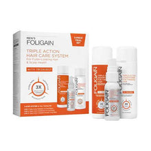Load image into Gallery viewer, Men&#39;s Foligain Trioxidil Triple Action Hair Care System
