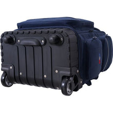 Load image into Gallery viewer, School Mate® Hard Base Ripstop Polyester XL Trolley Back Pack NAVY S-2981
