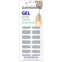 Load image into Gallery viewer, Glossyblossom Nail Gel strips - Whole Silver
