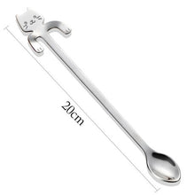 Load image into Gallery viewer, Cat Teaspoons - (4 Piece) - Long Stem
