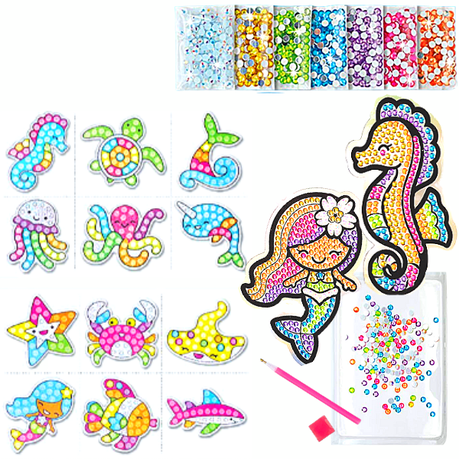 Sea Friends - Diamond Dot Big Gem Kit - Stickers & Suncatchers Buy Online in Zimbabwe thedailysale.shop