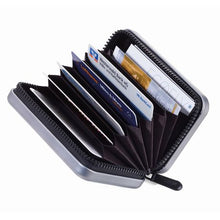 Load image into Gallery viewer, TROIKA Credit Card Case: Hard-Shell RFID Fraud Blocking CARD CASE Grey
