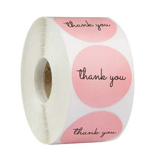 Load image into Gallery viewer, Thank You Stickers (Pink and Black)
