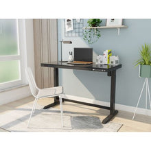 Load image into Gallery viewer, Lekkermotion Sit-Stand Motorized Rectangular Glass - Top Height Adjustable Desk
