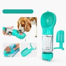 Load image into Gallery viewer, Portable Pet Drinking Water Bottle + Food Snack, Poop Scoop and Bag Storage
