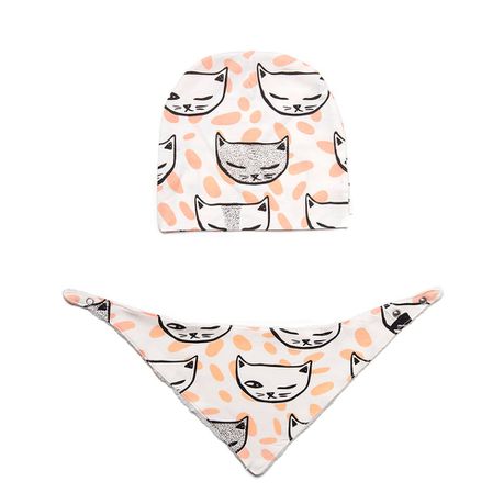 Pink Cat Tie Bib & Beanie Buy Online in Zimbabwe thedailysale.shop
