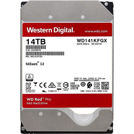 WD Red Pro 14TB 7200RPM 512MB Cache 3.5 Buy Online in Zimbabwe thedailysale.shop