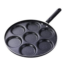 Load image into Gallery viewer, 7 Holes Non-Stick Frying Pan Fried Eggs Pot - Black
