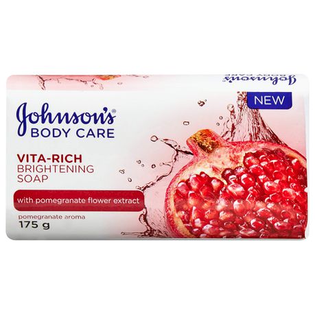 Johnson's Body Soap, Vita-Rich, Brightening, 175g x 12