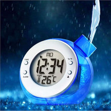 Load image into Gallery viewer, Water Clock With Thermometer and Alarm - Powered by Water - Orange
