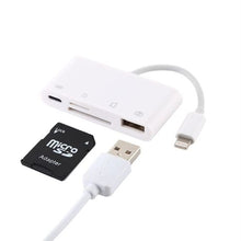 Load image into Gallery viewer, 4 in 1 Lightning to USB Camera Card Adapter by superb
