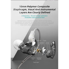 Load image into Gallery viewer, Crystal One Dynamic Driver Earphones/Earbuds/Headphones + Mic &amp; Alloy Case
