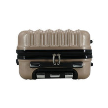 Load image into Gallery viewer, Hazlo 5 Piece ABS+PC Hard Luggage Bag Set with Trolley - Coffee Brown
