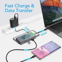 Load image into Gallery viewer, 14-in-1 USB-C Hub Laptop Docking Station &amp; Wireless Charger
