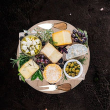 Load image into Gallery viewer, Weathered Oak Wood Placemat With Heart Design Dual Purpose Server
