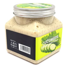 Load image into Gallery viewer, Bufftee Cucumber Body Scrub - Face Scrub - Skin scrub - Large 500ml Tub
