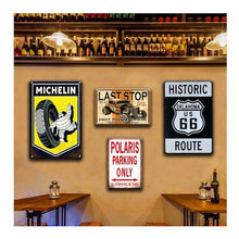 Load image into Gallery viewer, Aankopen - Michelin Tyre Service - Retro Vintage Metal Wall Plate
