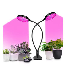 Load image into Gallery viewer, USB 360-Degree Rotary 2 Head Clip Holder Full Spectrum LED Grow Light
