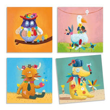 Load image into Gallery viewer, Djeco  Stickers  Create with stickers  animals
