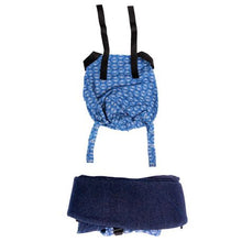 Load image into Gallery viewer, African Baby Carrier Original Blue Circles
