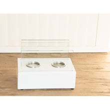 Load image into Gallery viewer, 1green Double Burner Table Ethanol Fireplace - White
