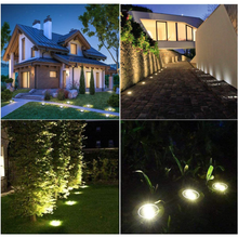 Load image into Gallery viewer, Solar Powered 8 LED Ground Light For Borders Driveway Pathways - Set of 8
