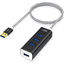 Load image into Gallery viewer, 4 Port USB 3.0 Hub Extension Cable 1.5m
