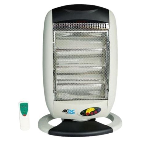 AC/DC - Heater / Halogen Heater with Remote - 3 Bars (1200W) Buy Online in Zimbabwe thedailysale.shop