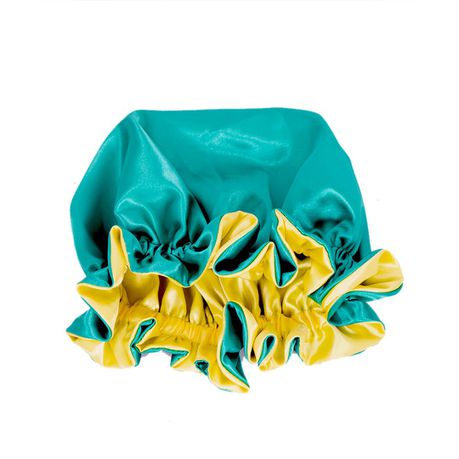 Silky Bonnets Comfortable Reversible Soft Sleeping Cap (Green & Yellow) Buy Online in Zimbabwe thedailysale.shop