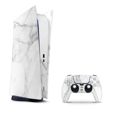 SkinNit Decal Skin For PS5 Digital (No Disk): White Marble Buy Online in Zimbabwe thedailysale.shop