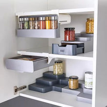 Load image into Gallery viewer, Silver Kitchen Under-Shelf Spice Rack
